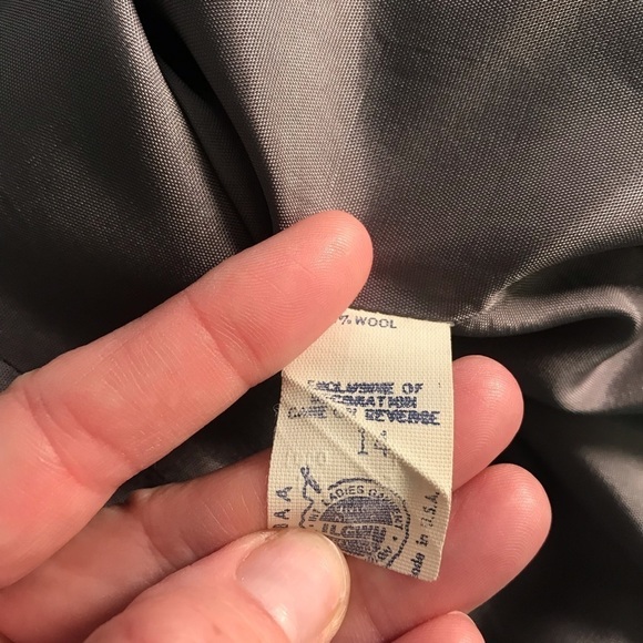 Vintage gray high waist wool pencil skirt sz 10 - Picture 4 of 8